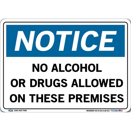 Vestil Vinyl Label Sign, 7-1/2" Height, 10-1/2" Width, Vinyl Label, Rectangle, English SI-N-06-A-LB-011